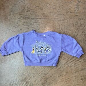 Disney Parks-Disney 100- Girls Mickey and Friends Pullover Sweatshirt